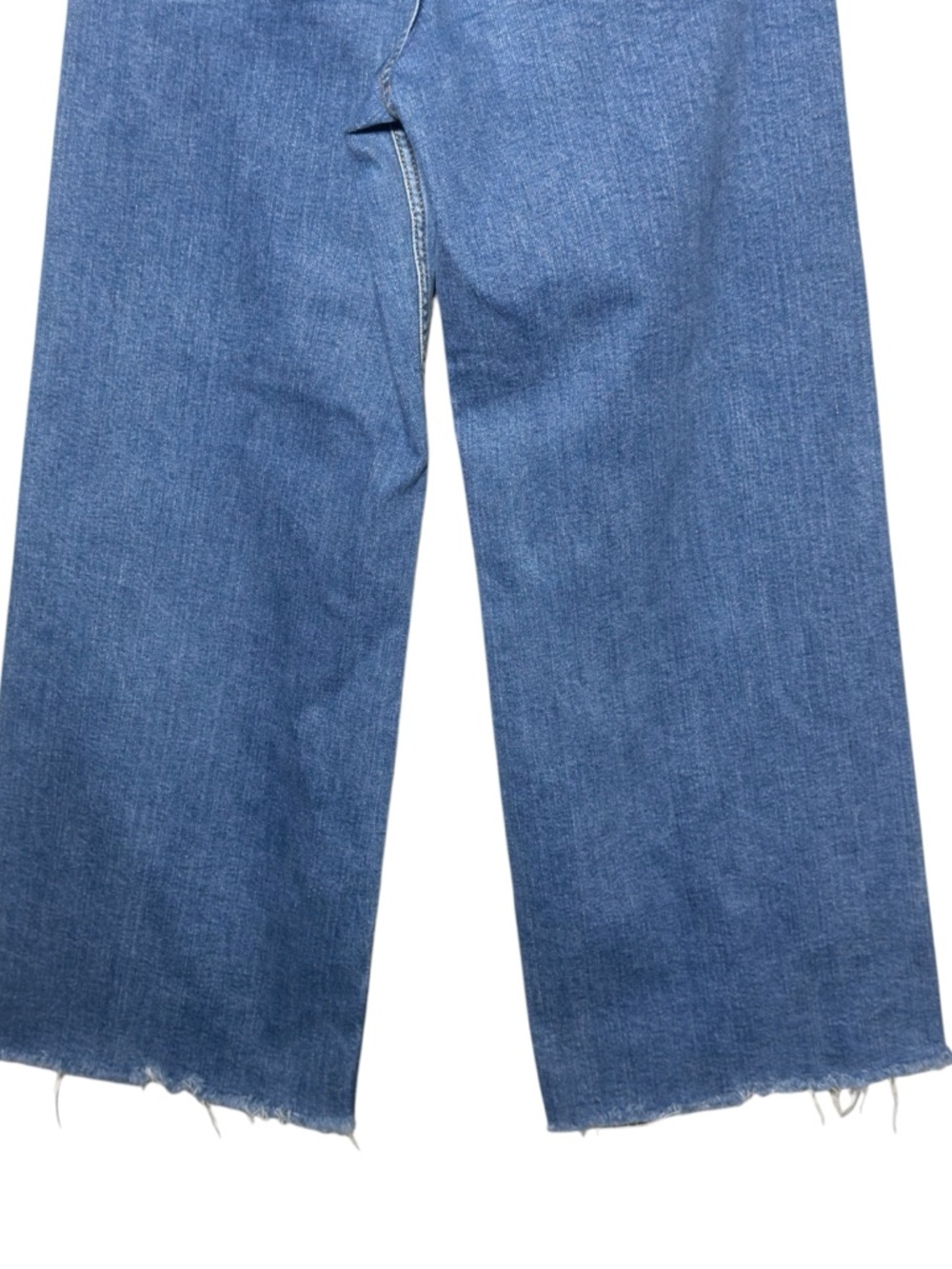 Zara Jeans High Rise Wide Leg Denim Size 6 Distressed Frayed Y2K, 90’s Capsule - Picture 6 of 13